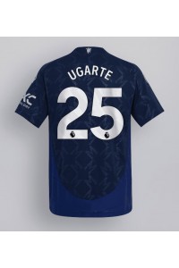 Manchester United Manuel Ugarte #25 Voetbaltruitje Uit tenue 2024-25 Korte Mouw